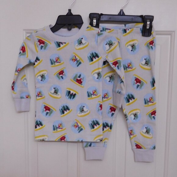 NWT 2pc Janie and Jack Snow Globe Pajamas sz 12-18 Months - Picture 1 of 1